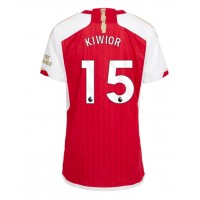 Arsenal Jakub Kiwior #15 Replica Home Shirt Ladies 2023-24 Short Sleeve